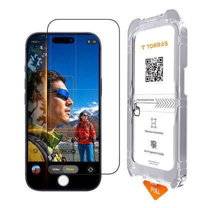 Zaštitna folija za ekran Torras Sunview AR za Apple iPhone 18 Pro Max / 17 Pro Max, Kaljeno staklo, Full Glue