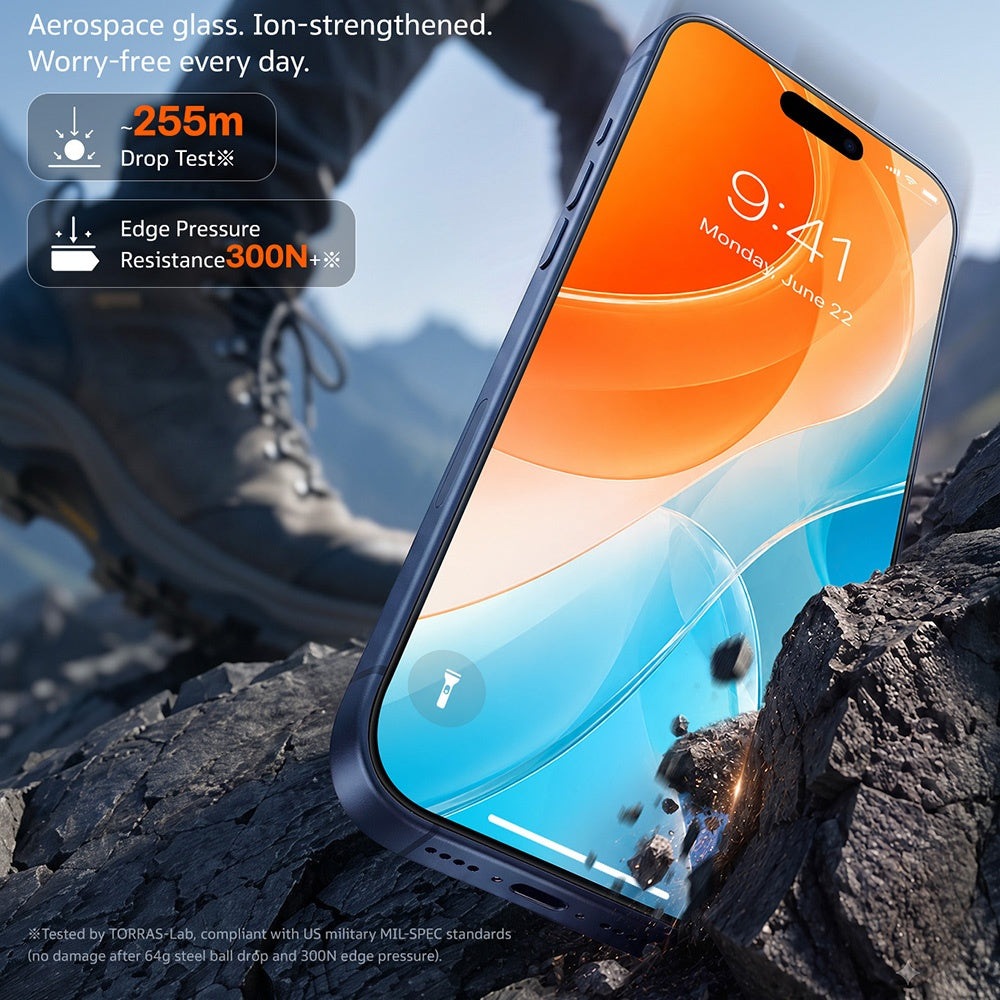 Zaštitna folija za ekran Torras Sunview AR za Apple iPhone 18 Pro Max / 17 Pro Max, Kaljeno staklo, Full Glue