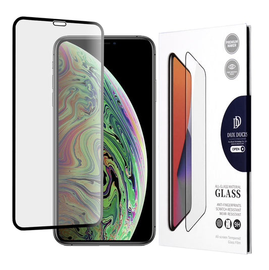 Zaštitna folija za ekran DUX DUCIS za Apple iPhone 11 Pro / XS / X, Kaljeno staklo, Edge Glue, Crna