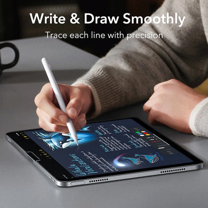 Folija za zaštitu ekrana ESR Armorite Paper Feel UltraFit za Apple iPad (2025) / (2022), Kaljeno staklo, Full Glue, Set 2 komada