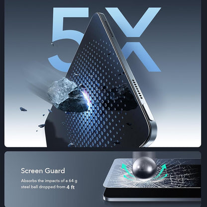 Folija za zaštitu ekrana ESR Armorite Paper Feel UltraFit za Apple iPad Air 13 (2026) / Air 13 (2025), Kaljeno staklo, Full Glue