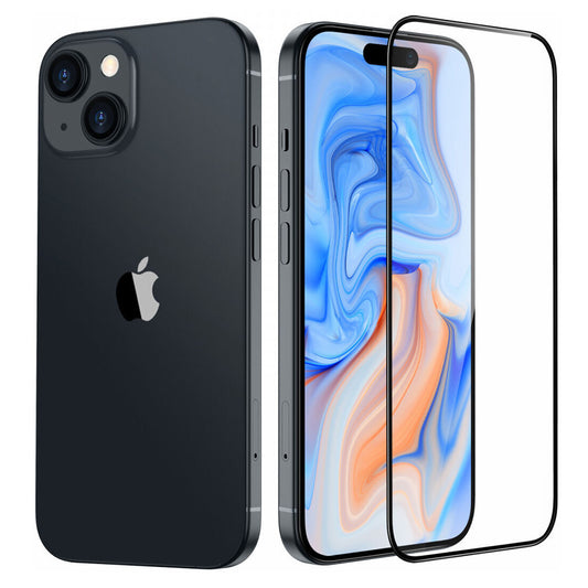Folija za zaštitu ekrana ESR Armorite za Apple iPhone 15 Plus, Kaljeno staklo, Full Glue, Crna