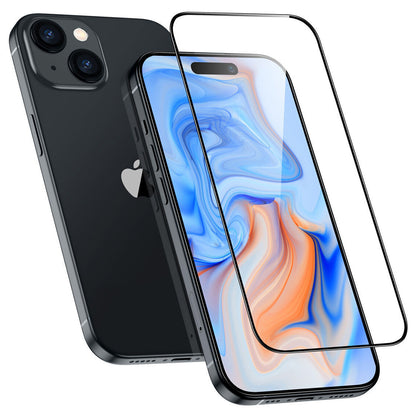 Folija za zaštitu ekrana ESR Armorite za Apple iPhone 15 Plus, Kaljeno staklo, Full Glue, Crna