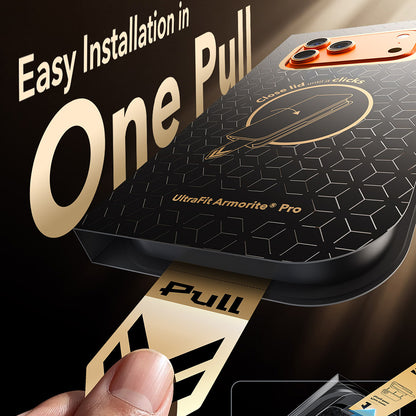 Zaštitna folija za ekran ESR Armorite Pro UltraFit za Apple iPhone 18 Pro / 17 Pro, Kaljeno staklo, Puna lepak, Crna