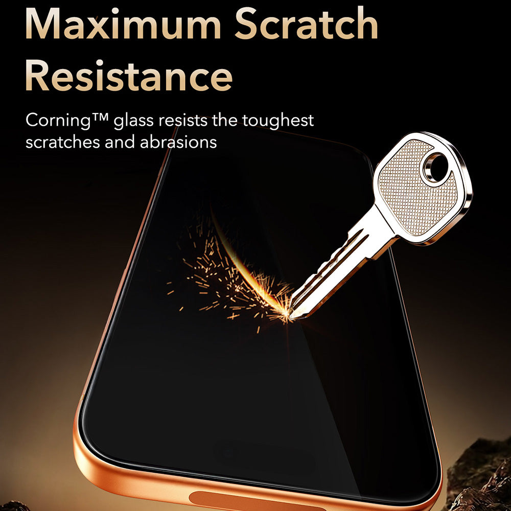 Zaštitna folija za ekran ESR Armorite Pro UltraFit za Apple iPhone 18 Pro Max / 17 Pro Max, Kaljeno staklo, Full Glue, Crna