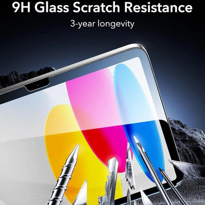 Folija za zaštitu ekrana ESR Armorite UltraFit za Apple iPad (2025) / (2022), Kaljeno staklo, Full Glue, Set 2 komada