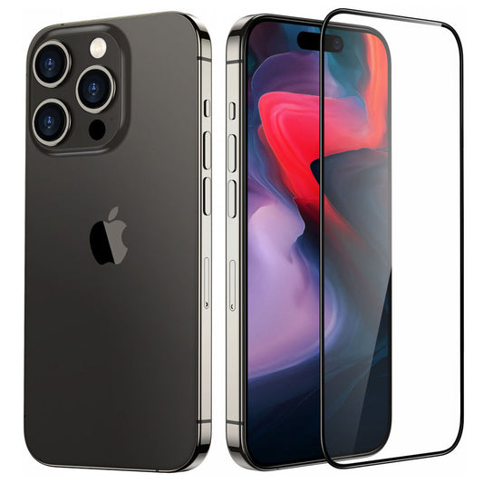 Zaštitna folija za ekran ESR Armorite UltraFit za Apple iPhone 18 Pro, Kaljeno staklo, Full Glue, Set od 3 komada, Crna