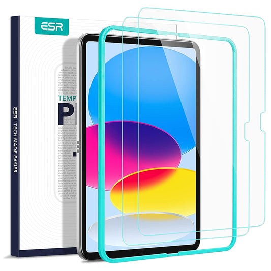 Folija za zaštitu ekrana ESR za Apple iPad (2025) / (2022), Kaljeno staklo, Full Glue, Set 2 komada
