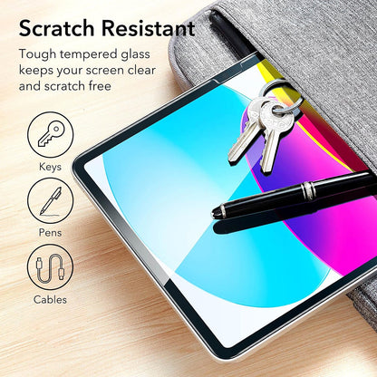Folija za zaštitu ekrana ESR za Apple iPad (2025) / (2022), Kaljeno staklo, Full Glue, Set 2 komada
