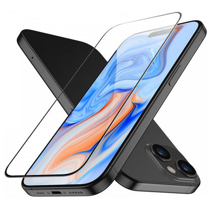 Folija za zaštitu ekrana ESR za Apple iPhone 15, Kaljeno staklo, Full Glue, Crna