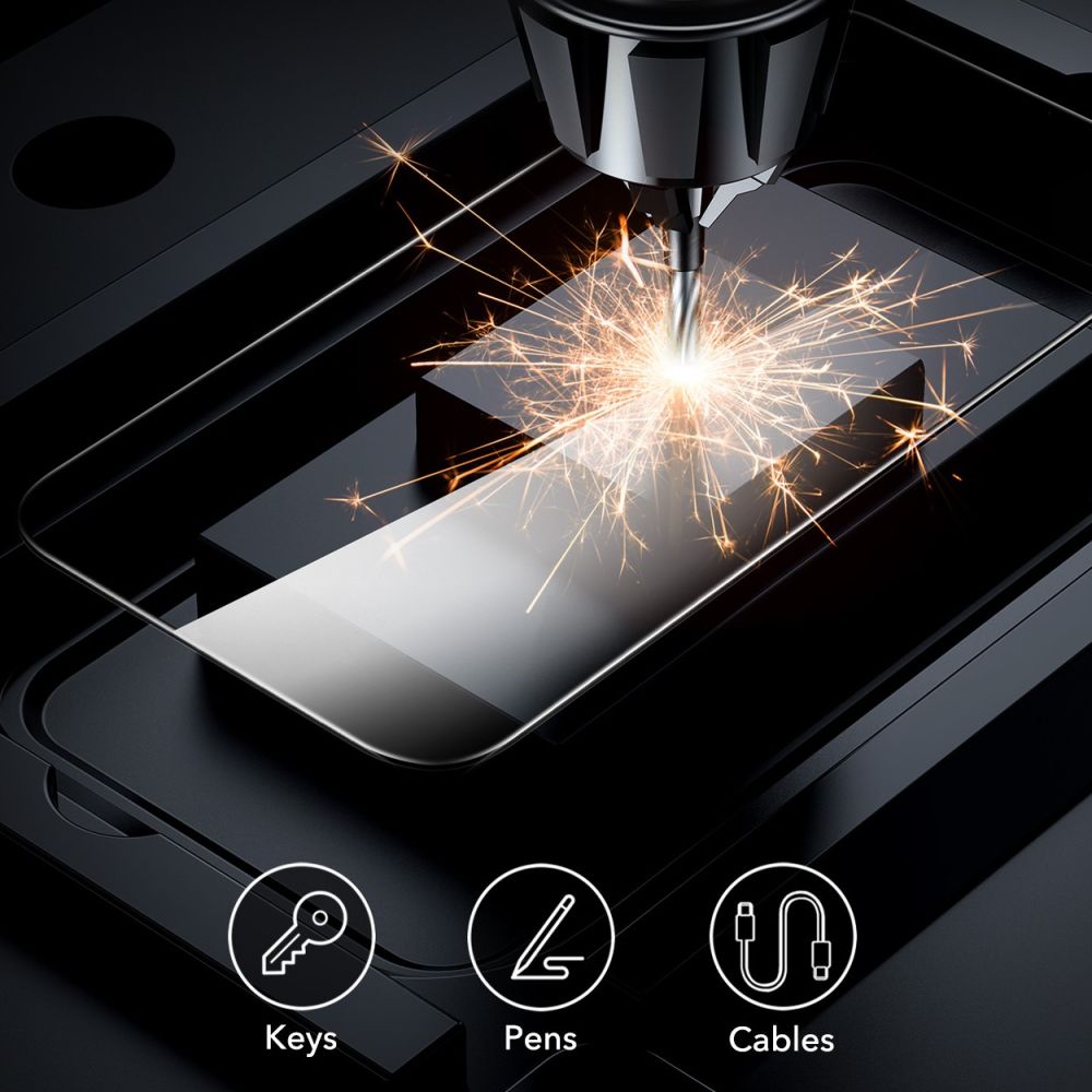 Zaštitna folija ESR za ekran Apple iPhone 16 Pro Max, Kaljeno staklo, Full Glue