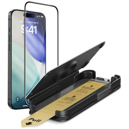 Zaštitna folija za ekran ESR UltraFit Armorite Pro za Apple iPhone 17 / 16 Pro, Kaljeno staklo, Full Glue, Crna