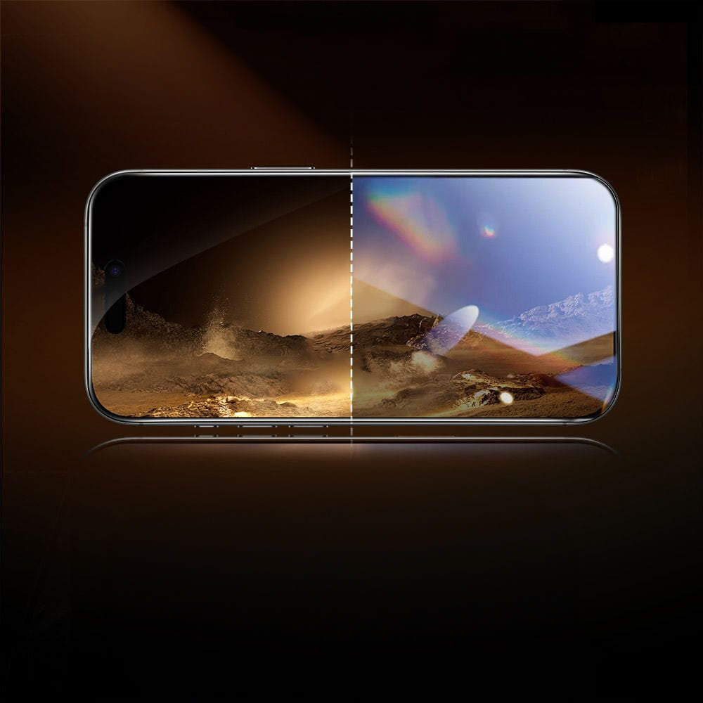 Folija za zaštitu ekrana ESR UltraFit Armorite Pro za Apple iPhone 17 Pro, Kaljeno staklo, Full Glue, Crna