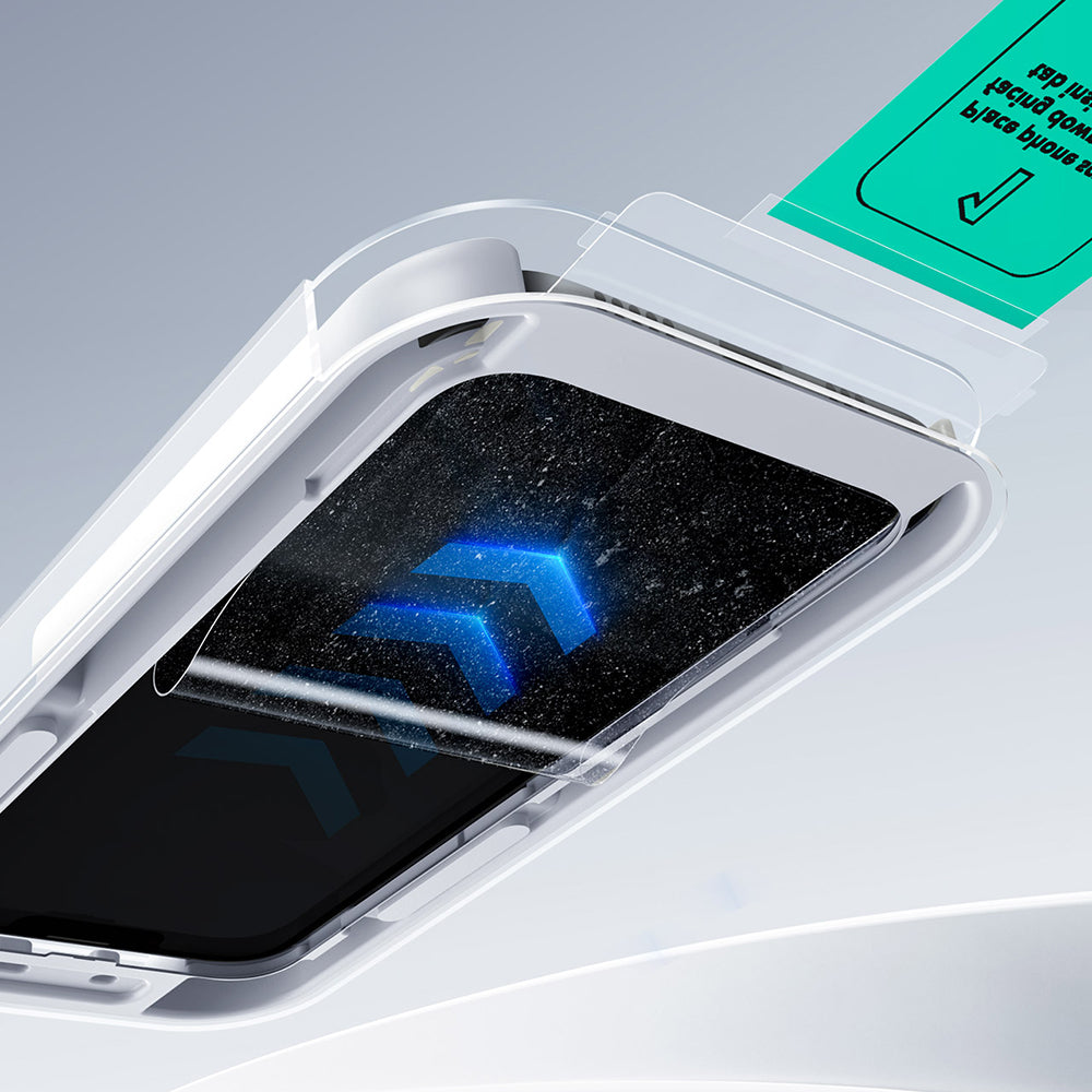Folija za zaštitu ekrana ESR UltraFit za Apple iPhone 17 Pro, Kaljeno staklo, Full Glue, Set 2 komada, Crna