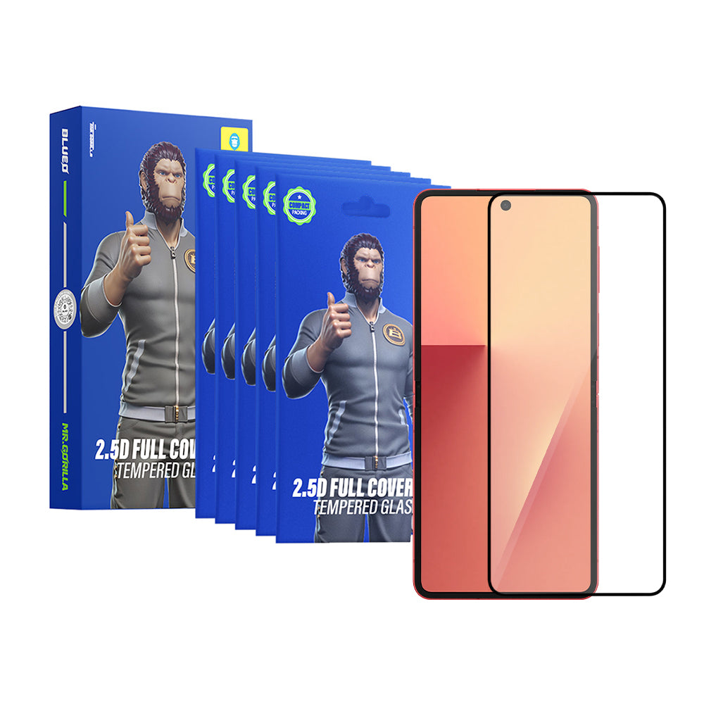 Zaštitna folija za spoljni ekran Blueo HD za Samsung Galaxy Z Flip8 F776 / Z Flip7 F766, Kaljeno staklo, Full Glue, 2.5D, Set od 5 komada, Crna