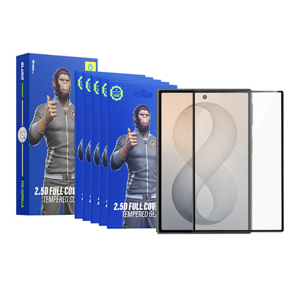 Zaštitna folija za spoljni ekran Blueo HD za Samsung Galaxy Z Fold8 F976, Kaljeno staklo, Full Glue, 2.5D, Set od 5 komada, Crna