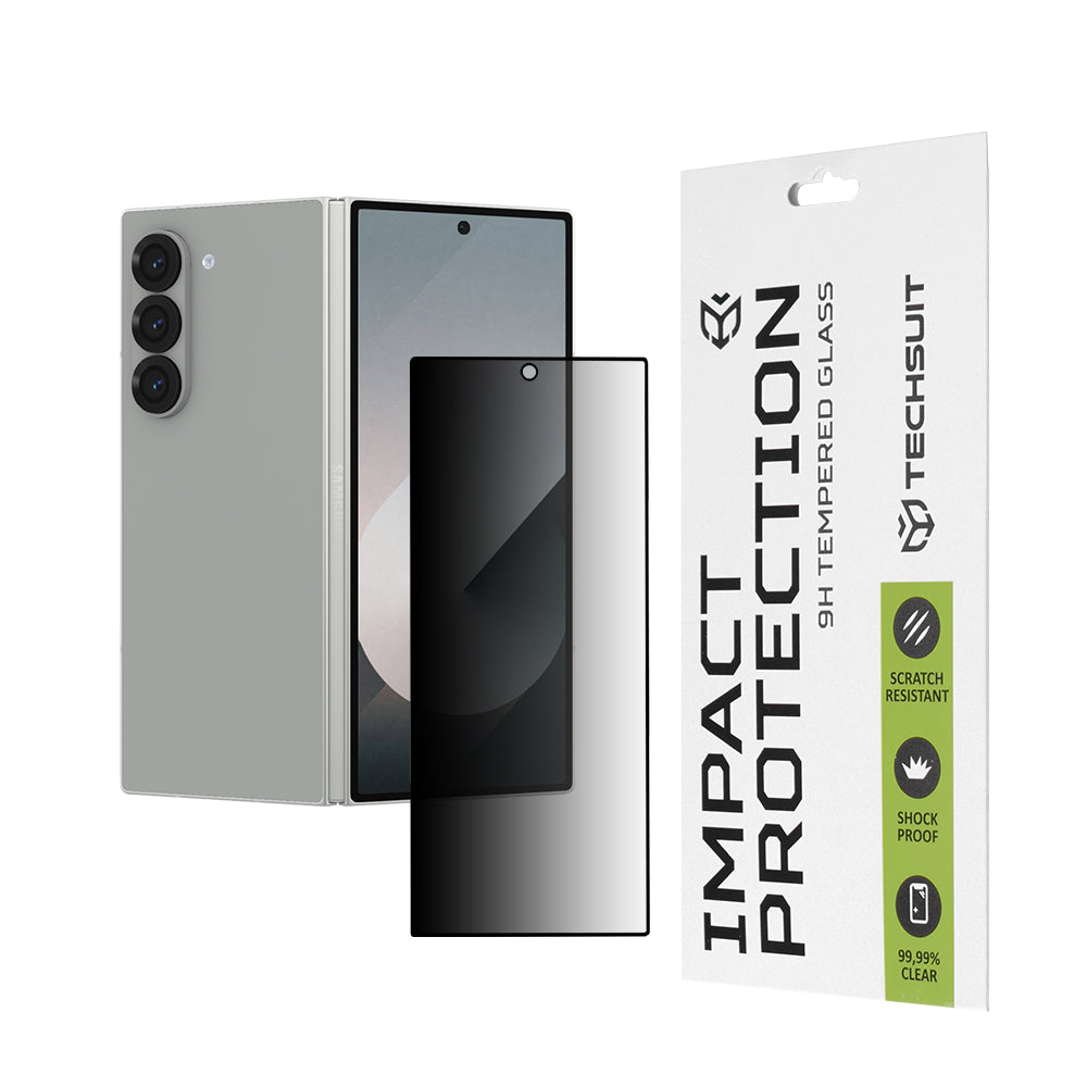 Zaštitna folija za spoljašnji ekran Privacy Techsuit za Samsung Galaxy Z Fold6 F956, Kaljeno staklo, Full Glue, 111D