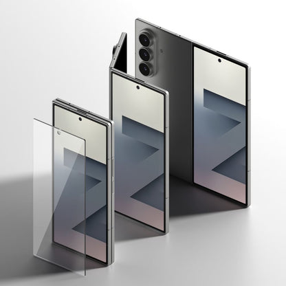 Zaštitna folija za spoljni ekran Ringke Easy Slide za Samsung Galaxy Z Fold7 F966, Kaljeno staklo, Full Glue, Set od 2 komada