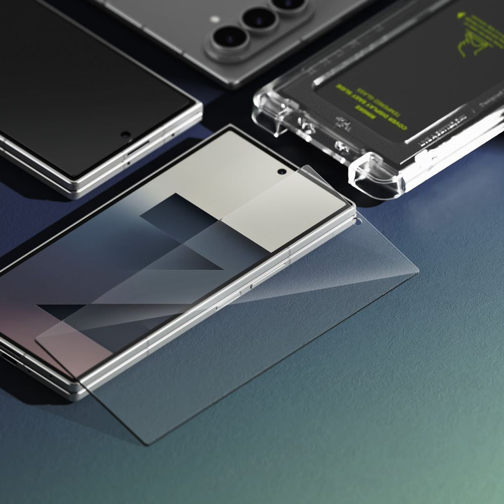 Zaštitna folija za spoljni ekran Ringke Easy Slide za Samsung Galaxy Z Fold7 F966, Kaljeno staklo, Full Glue, Set od 2 komada