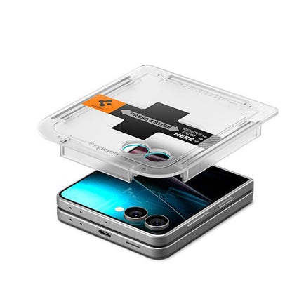 Folija za zaštitu Spoljnog Ekrana Spigen GlastR EZ FIT za Samsung Galaxy Z Flip7 F766, Kaljeno Staklo, Full Glue