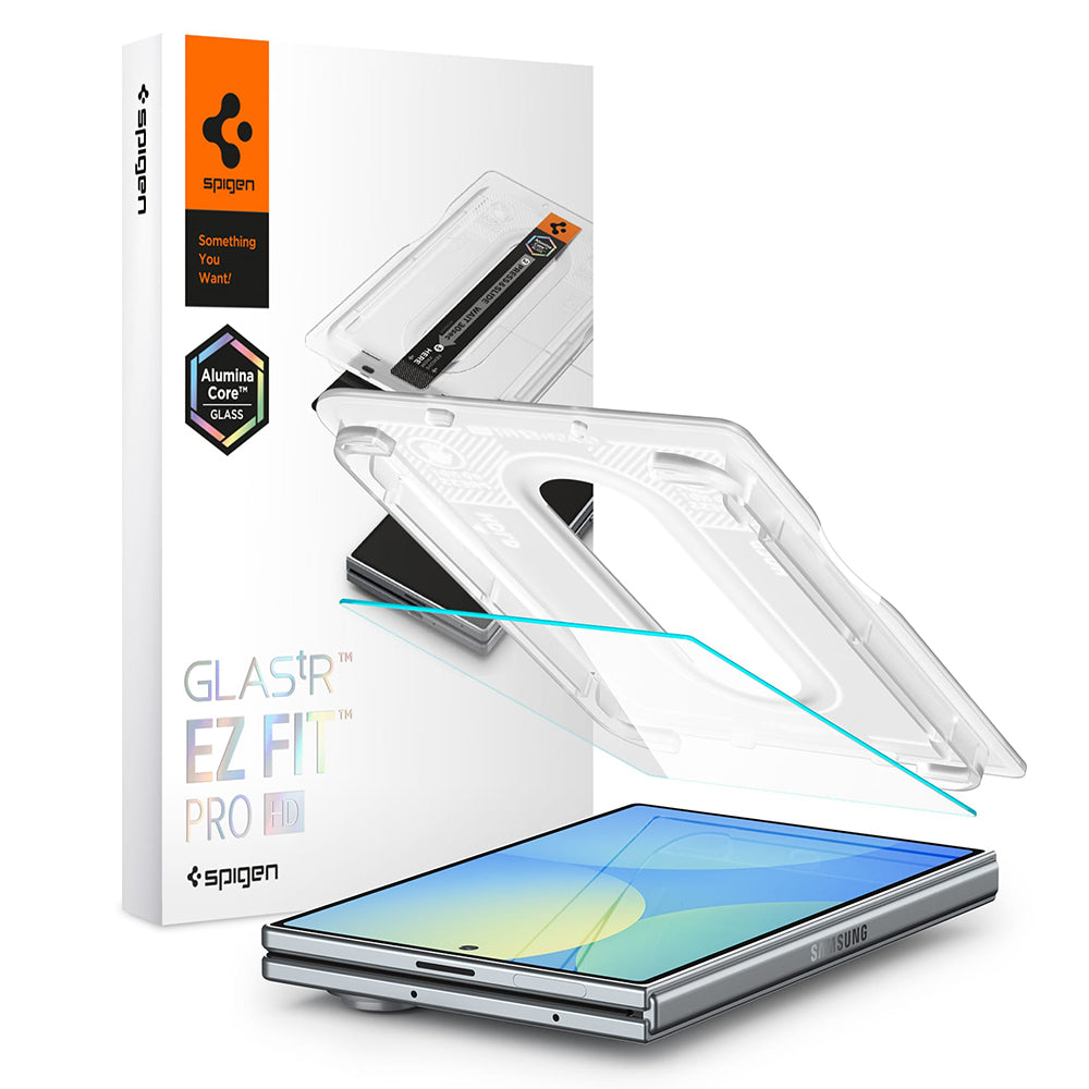 Zaštitna folija za Spoljašnji Ekran Spigen GlastR EZ FIT Pro HD za Samsung Galaxy Z Fold8 F971, Kaljeno Staklo, Full Glue AGL11942