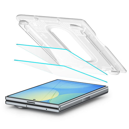 Zaštitna folija za Spoljašnji Ekran Spigen GlastR EZ FIT Pro HD za Samsung Galaxy Z Fold8 F971, Kaljeno Staklo, Full Glue, Set od 2 komada AGL11943