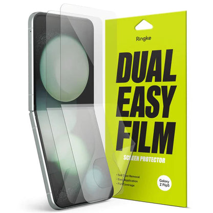 Folija za zaštitu unutrašnjeg ekrana Ringke Dual Easy za Samsung Galaxy Z Flip5 F731, Plastika, Set od 2 komada