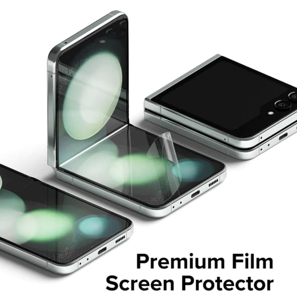 Folija za zaštitu unutrašnjeg ekrana Ringke Dual Easy za Samsung Galaxy Z Flip5 F731, Plastika, Set od 2 komada
