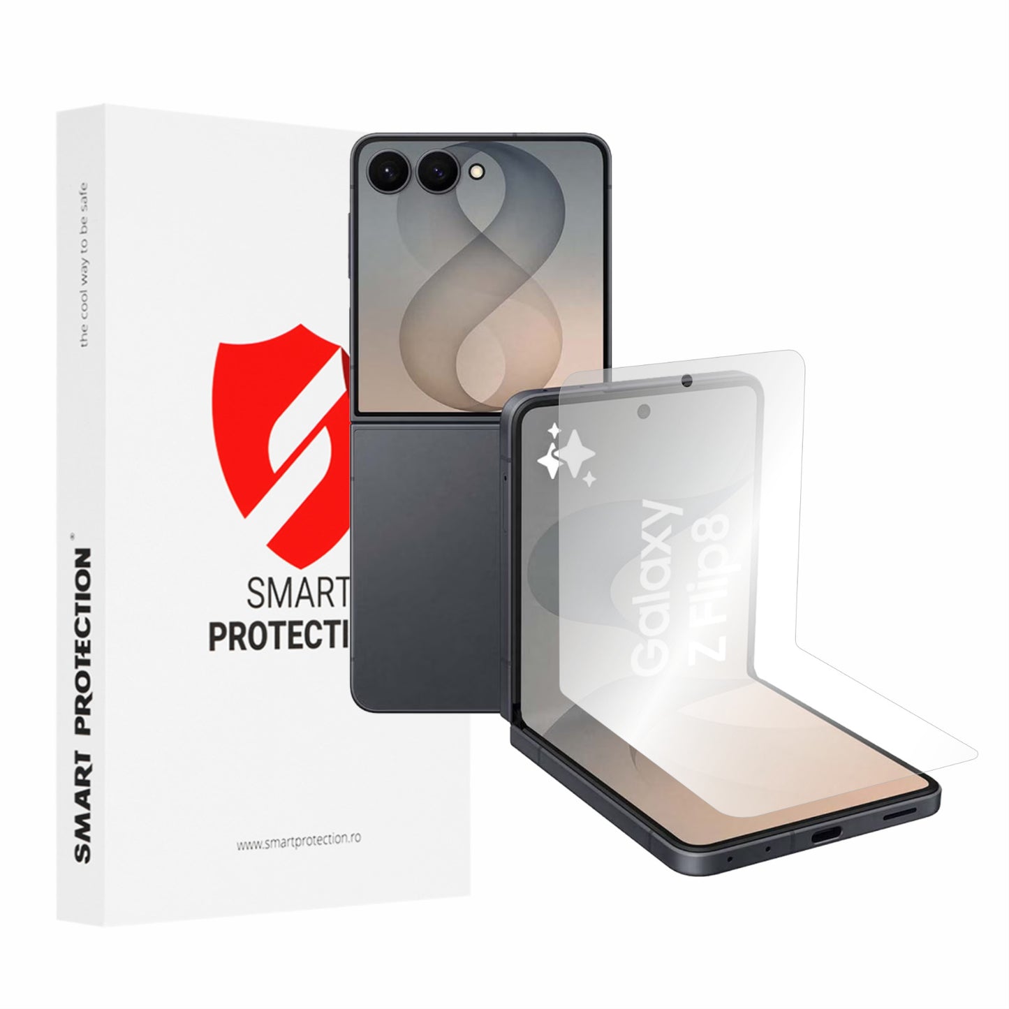 Zaštitna folija za unutrašnji ekran Smart Protection Premium Classic za Samsung Galaxy Z Flip8 F776, Plastika, Set od 2 komada