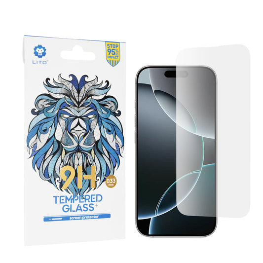 Zaštitna folija za ekran Lito Classic za Apple iPhone 16 Pro, Kaljeno staklo, Full Glue, 2.5D