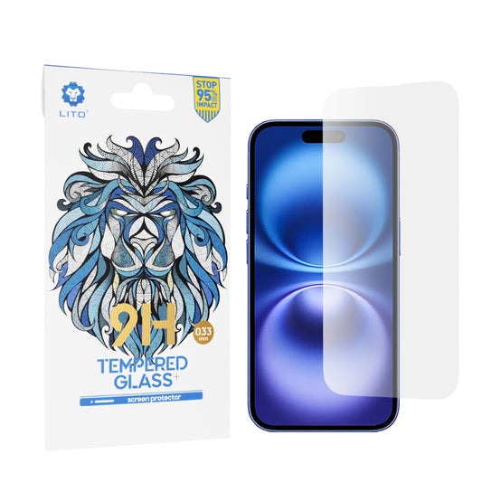 Zaštitna folija za ekran Lito Classic za Apple iPhone 16, Kaljeno staklo, Full Glue, 2.5D