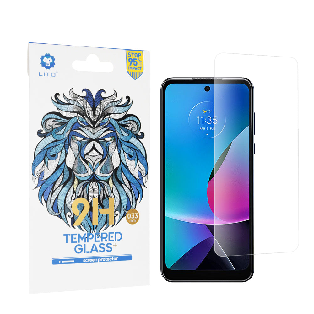 Zaštitna folija za ekran Lito Classic za Motorola Moto G Play (2023), Kaljeno staklo, Full Glue, 2.5D