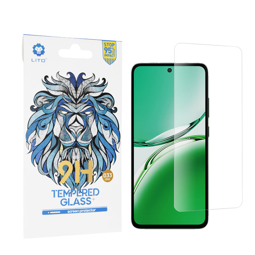 Zaštitna folija za ekran Lito Classic za Oppo Reno12 F 4G, Kaljeno staklo, Full Glue, 2.5D