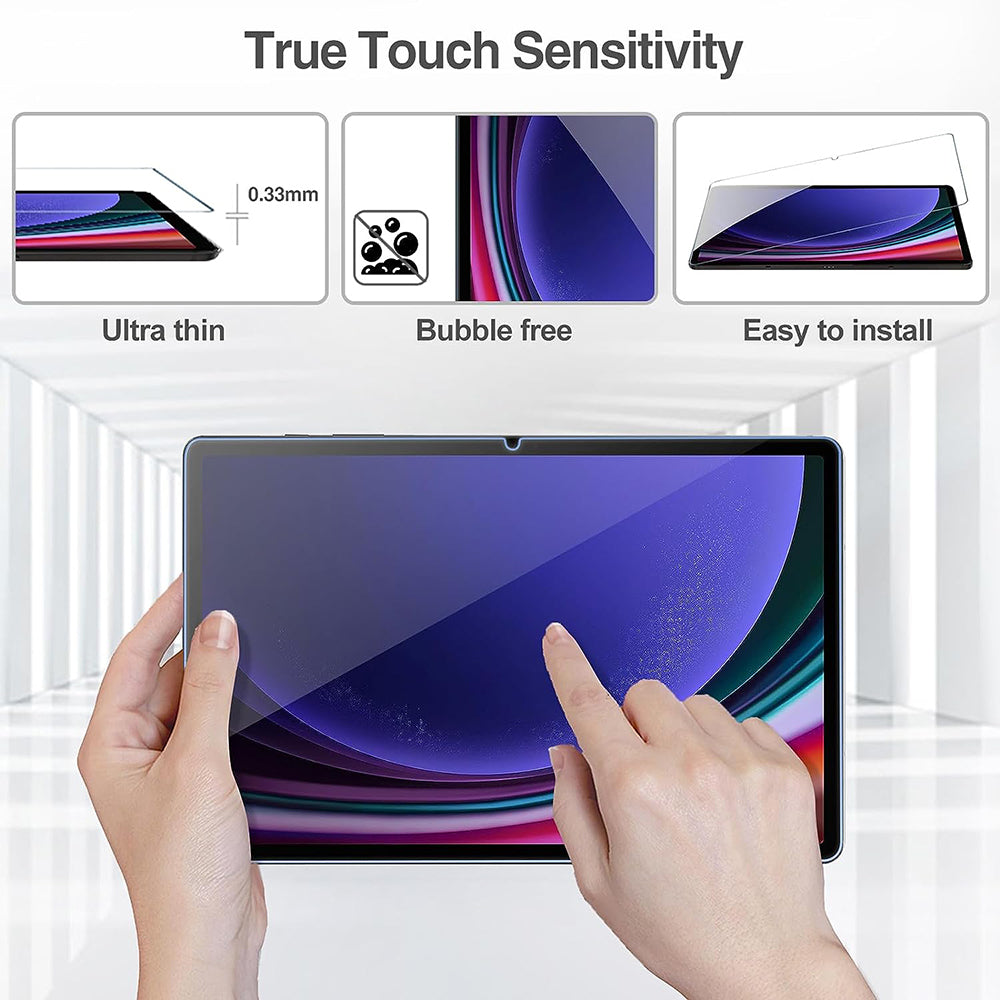Zaštitna folija za ekran Lito Classic za Samsung Galaxy Tab S10+ / Tab S9 FE+ / Tab S9+, Kaljeno staklo, Full Glue, 2.5D