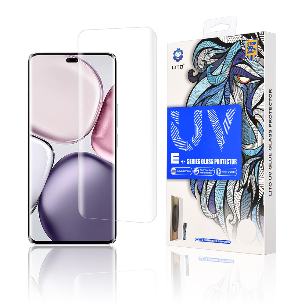 Zaštitna folija za ekran Lito za Honor X9c / Magic7 Lite, Kaljeno staklo, UV lepak, 3D