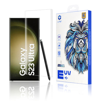 Zaštitna folija za ekran Lito za Samsung Galaxy S23 Ultra S918, Kaljeno staklo, UV lepak, 3D