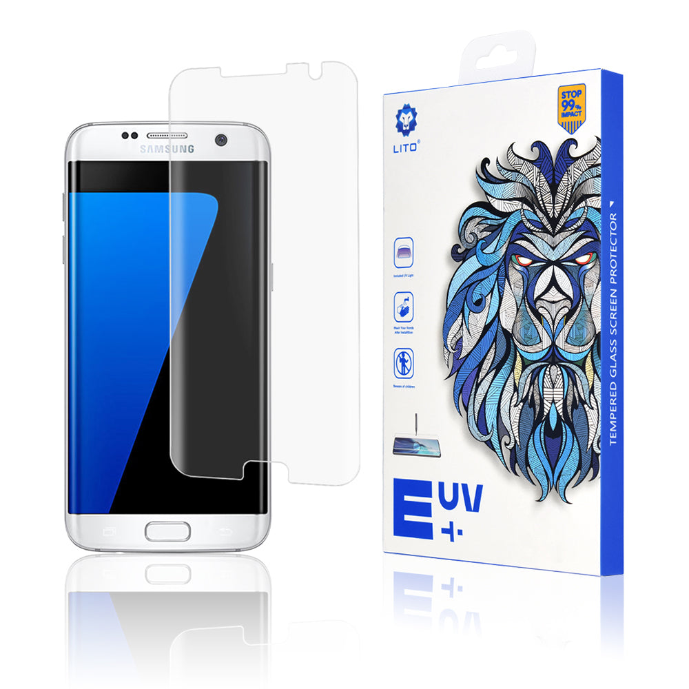 Zaštitna folija za ekran Lito za Samsung Galaxy S7 edge G935, Kaljeno staklo, UV lepak, 3D