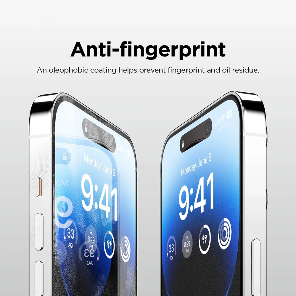 Folija za zaštitu Mat Ekrana Anank 5X Ojačana za Apple iPhone 17 Pro Max, Kaljeno Staklo, Full Glue, 2.5D, Crna
