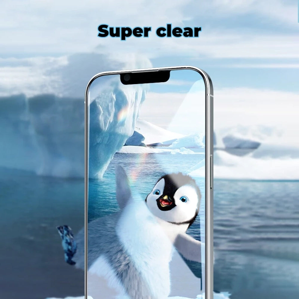 Folija za zaštitu Mat Ekrana Anank 5X Ojačana za Apple iPhone 17 Pro, Kaljeno Staklo, Full Glue, 2.5D, Crna