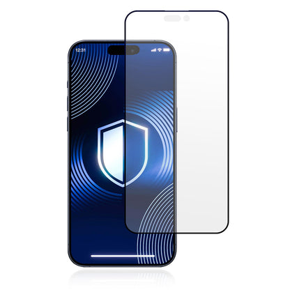 Folija za zaštitu ekrana Matte 3MK HardGlass Max za Apple iPhone 17 Pro Max, Kaljeno staklo, Full Glue, Crna