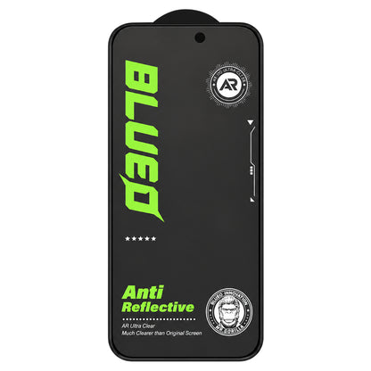 Mat zaštitna folija za ekran Blueo Anti Reflective HD za Apple iPhone 18 Pro, kaljeno staklo, lepljenje celom površinom, crna