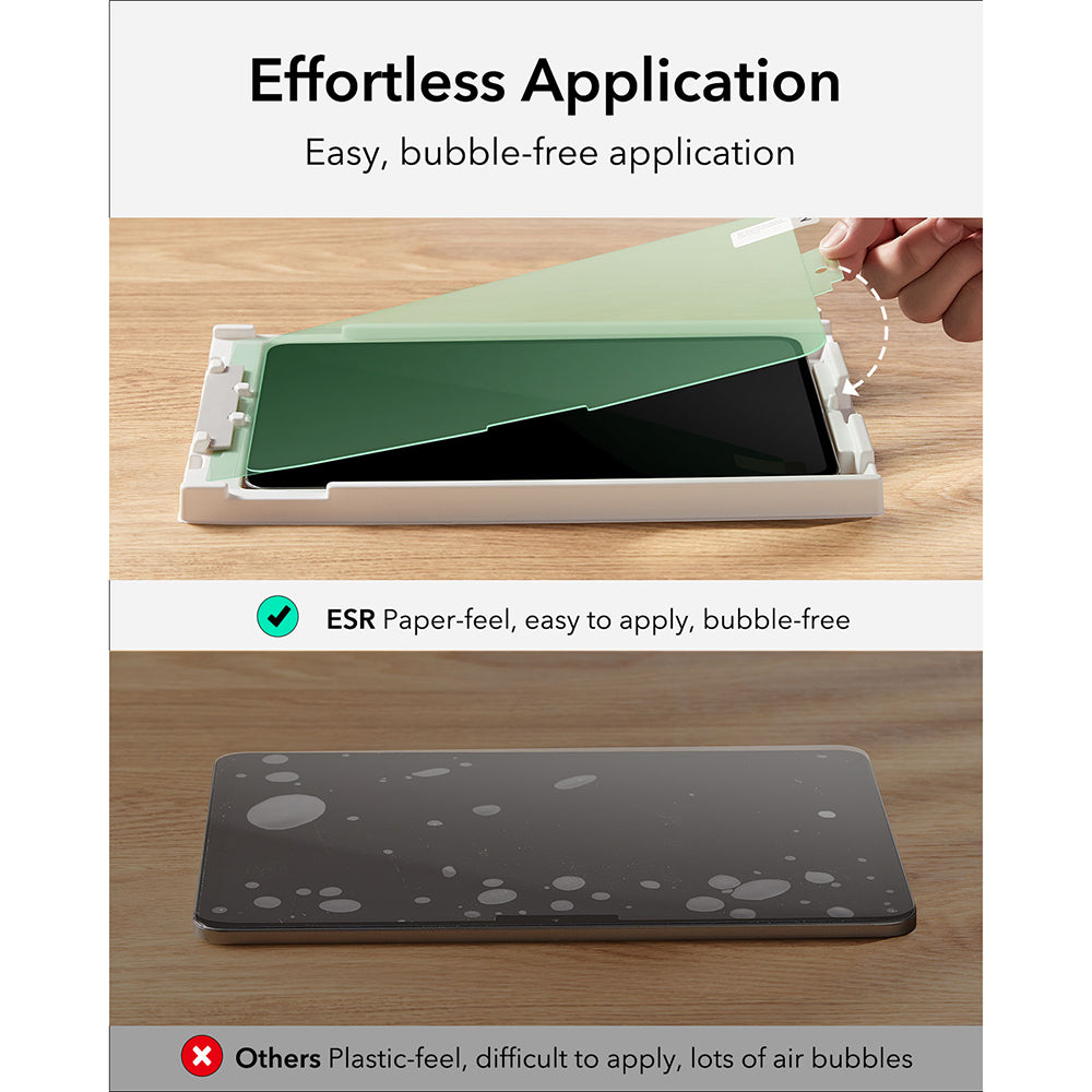 Zaštitna folija Ekran Matte ESR Paper Feel za Apple iPad Air 11 (2026) / Air 11 (2025), Plastika, Set 2 komada