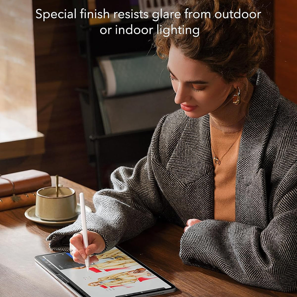 Zaštitna folija Ecran Matte ESR Paper Feel za Apple iPad Air 13 (2025) / Air 13 (2024), Plastika, Full Glue, Set 2 komada