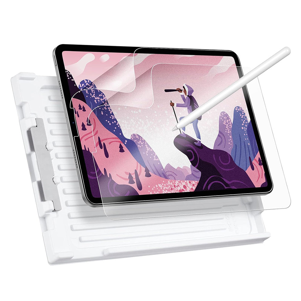 Folija za zaštitu ekrana Matte ESR Paper Feel za Apple iPad Pro 12.9 (2022) / Pro 12.9 (2021) / Pro 12.9 (2020), Plastika, Set 2 komada