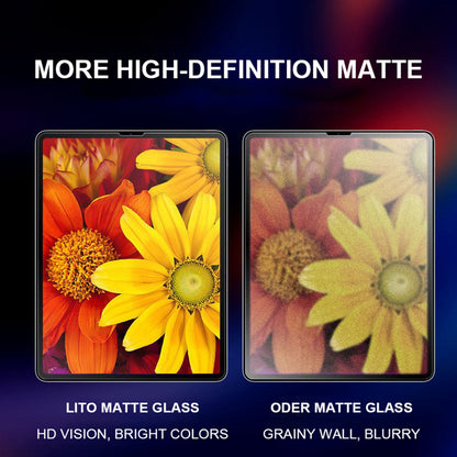 Zaštitna folija Matte Lito Classic za Apple iPad Pro 11 (2024), Kaljeno staklo, Full Glue, 2.5D