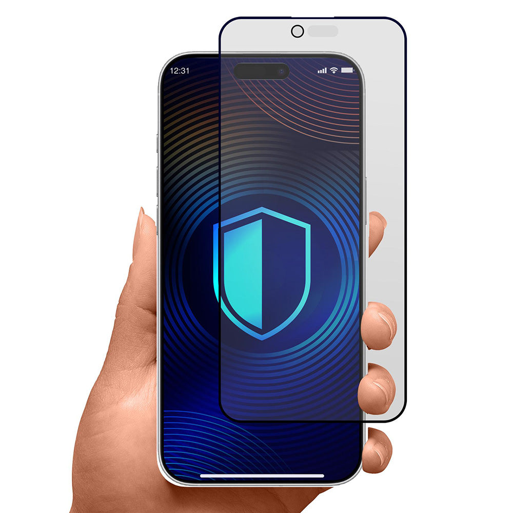 Folija za zaštitu ekrana Matte Privacy 3MK HardGlass Max za Apple iPhone 17 Air, Kaljeno staklo, Full Glue