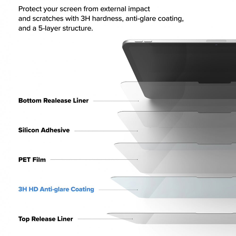 Folija za zaštitu ekrana Matte Ringke Paper Touch Hard za Apple iPad Pro 13 (2024), Plastika