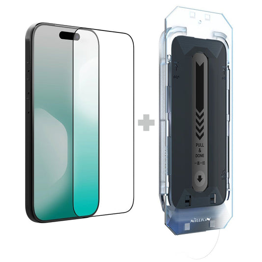 Zaštitna folija za ekran Nillkin CP+ Pro sa aplikatorom za Apple iPhone 18 Pro Max / 17 Pro Max, Kaljeno staklo, Full Glue, Crna