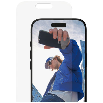 Folija za zaštitu ekrana PanzerGlass Classic Fit EasyAligner za Apple iPhone 17 / 16 Pro, Kaljeno staklo, Full Glue
