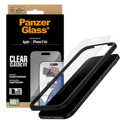 Folija za zaštitu ekrana PanzerGlass Classic Fit EasyAligner za Apple iPhone 17 Air, Kaljeno staklo, Full Glue